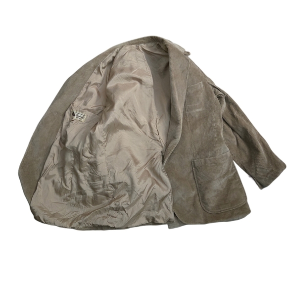 Vtg 1970s Woodward’s “A Man’s World” Made in Canada Corduroy Blazer Size 46 - Picture 8 of 14